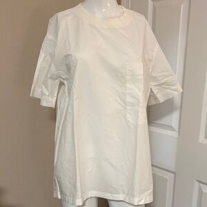 Uniqlo U oversized White Short Sleeve Pocket Tee